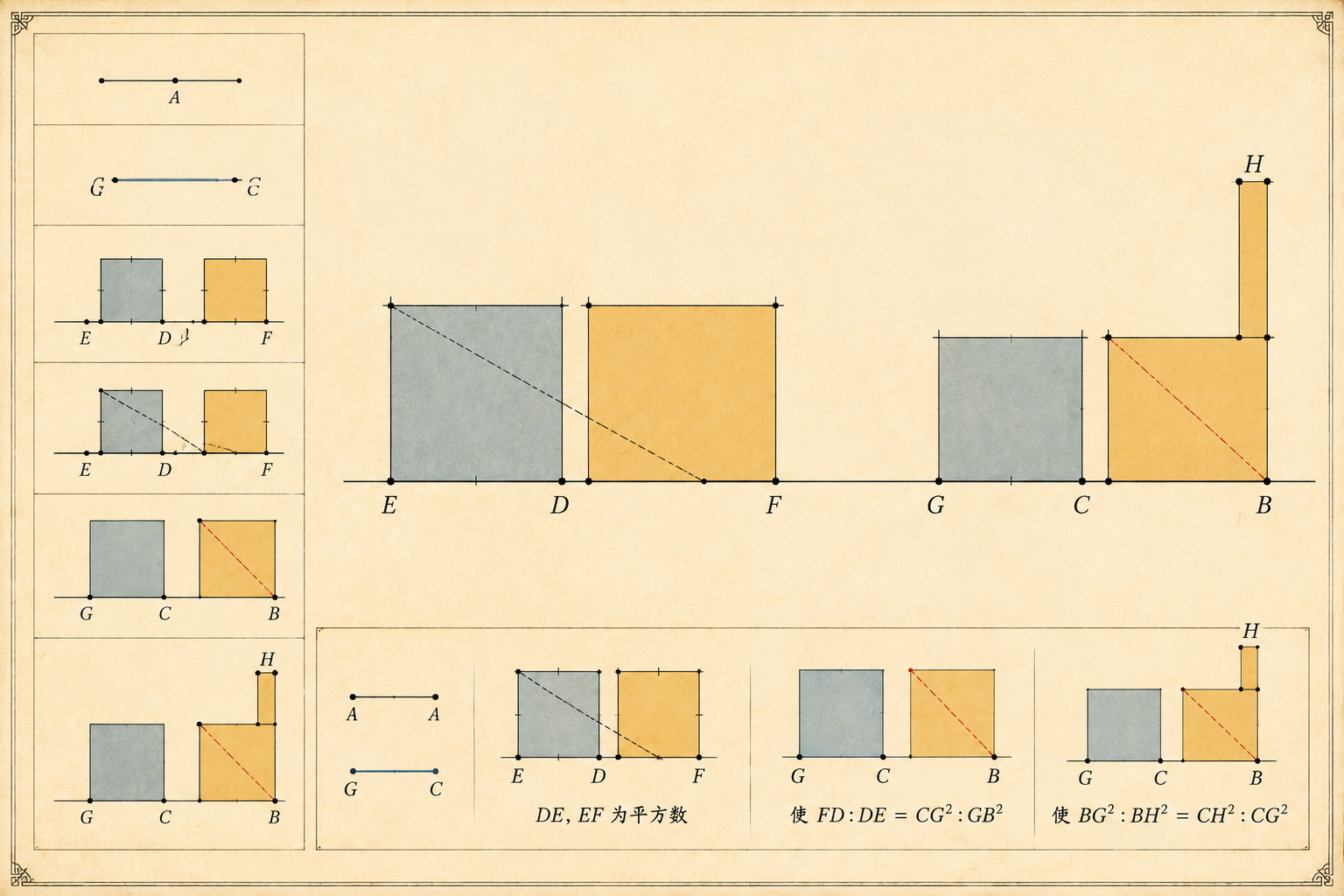 几何原本 第10卷命题 86 · 求第二余线 插图