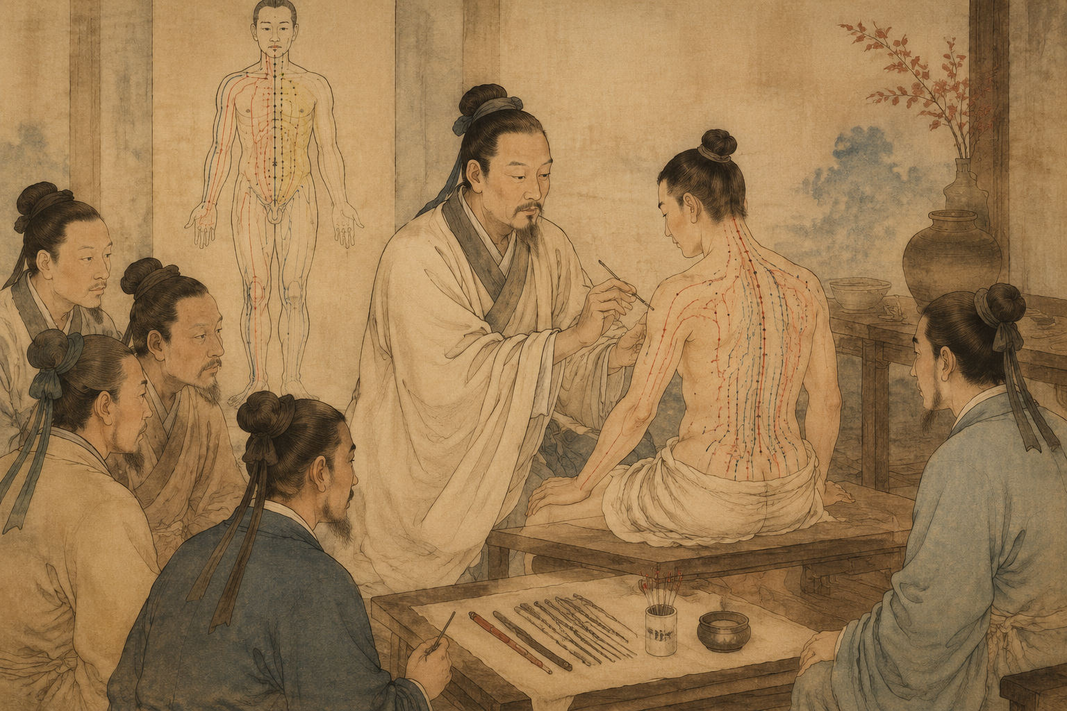 针经、经脉与九针十二原的古典场景