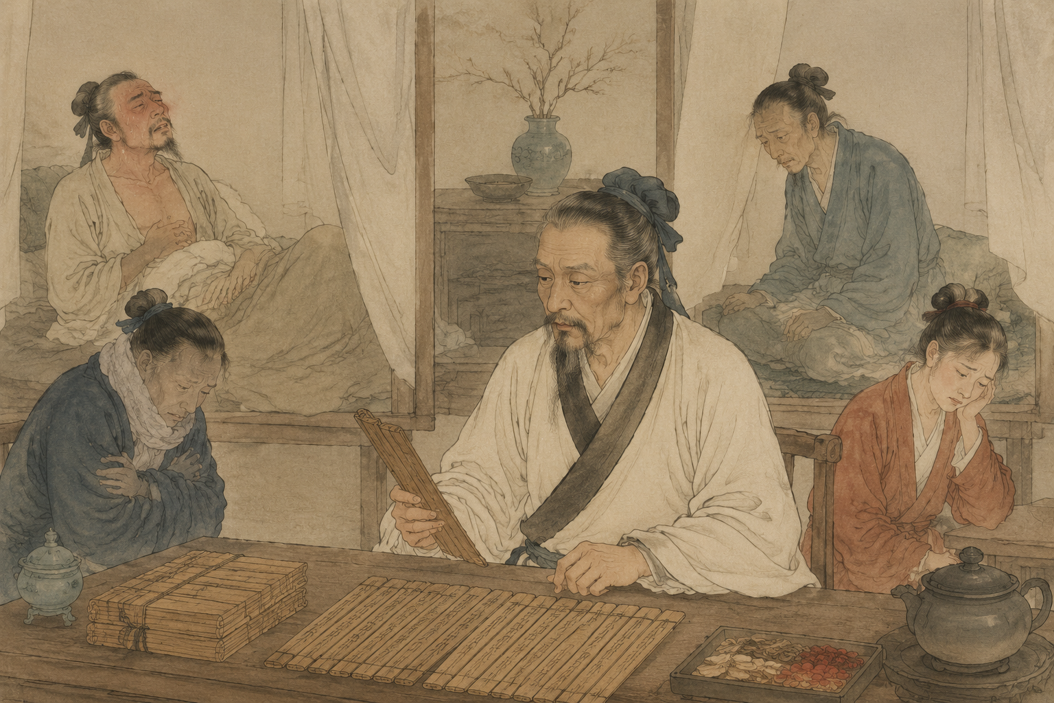 伤寒诸变证需要分辨表里虚实的古典场景