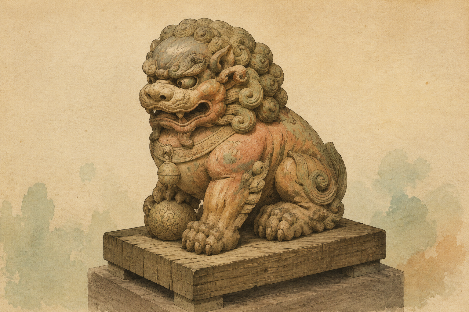 混作:四面皆刻的圆雕