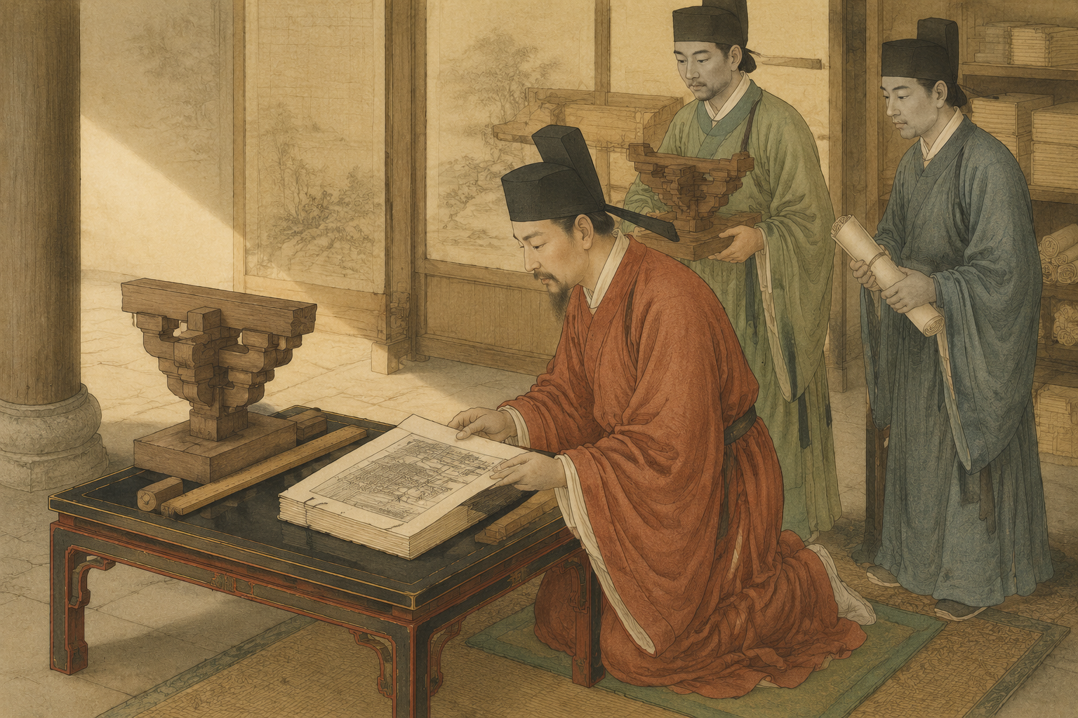 李诫进《营造法式》于宋廷
